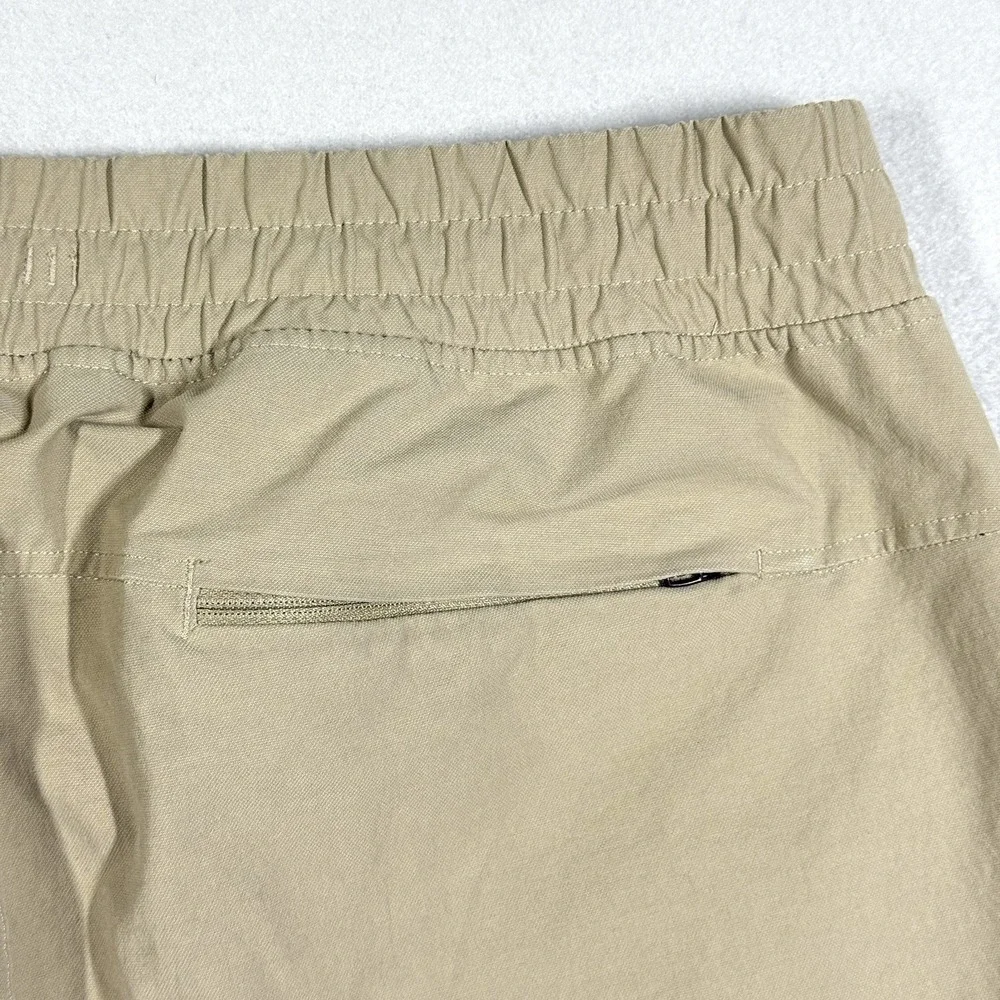 Lululemon ABC Jogger Canvas Pants Mens Large Beige Athleisure Athletic Pull On